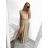 Ladies Long Sparkly Sleeveless Dress (S/M ONE SIZE) ITALIAN FASHION IMPBB23S3558/DU -   light green -   S / M