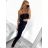 Summer elegant pants set and women's top (S / M ONE SIZE) ITALIAN FASHION IMWG221626 S/M black