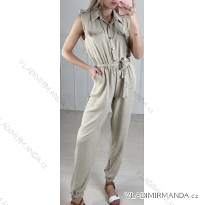 Women's Sleeveless Long Jumpsuit (S/M ONE SIZE) ITALIAN FASHION IMPBB23K9317