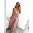 Women's Long Casual Elegant Sleeveless Dress (S/M ONE SIZE) ITALIAN FASHION IMPSH233584/DU khaki