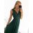 Women's Long Casual Elegant Sleeveless Dress (S/M ONE SIZE) ITALIAN FASHION IMPSH233584/DU khaki