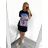 Women's Summer Oversize Leisure Short Dress (S/M/L ONE SIZE) ITALIAN FASHION IM923PARIS
