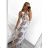 Šaty dlouhé letní na ramínka dámské (S/M/L/XL/2XL ONE SIZE) ITALSKÁ MÓDA IMD22477 S/M white