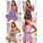 Women's Long Chiffon Short Sleeve Dress (S/M ONE SIZE) ITALIAN FASHION IMWGS231048