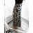 Women's Elegant Belt Long Sleeve Dress (S/M ONE SIZE) ITALIAN FASHION IMM23UN6139 S/M Black and white