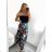 Women's Elegant Belt Long Sleeve Dress (S/M ONE SIZE) ITALIAN FASHION IMM23UN6139 S/M blue
