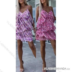 Women's Long Chiffon Short Sleeve Dress (S/M ONE SIZE) ITALIAN FASHION IMWGS231048