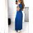 Women's long summer short sleeve dress (S/M ONE SIZE) ITALIAN FASHION IM323111/DU red