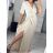 Women's Long Elegant Short Sleeve Dress (S/M ONE SIZE) ITALIAN FASHION IMWE235478
