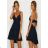 Women's Strappy Lace Summer Dress (S/M ONE SIZE) ITALIAN FASHION IMWPO232260