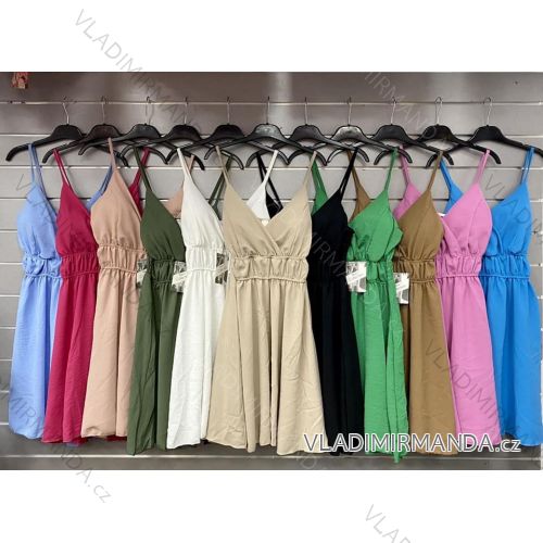 Women's Strapless Summer Dress (S/M ONE SIZE) ITALIAN FASHION IMWGS232284
