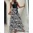Women's Long Summer Sleeveless Dress (S/M ONE SIZE) ITALIAN FASHION IMM23M3667