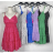 Women's short summer dress with straps (S/M ONE SIZE) ITALIAN FASHION IMPBB24B22333