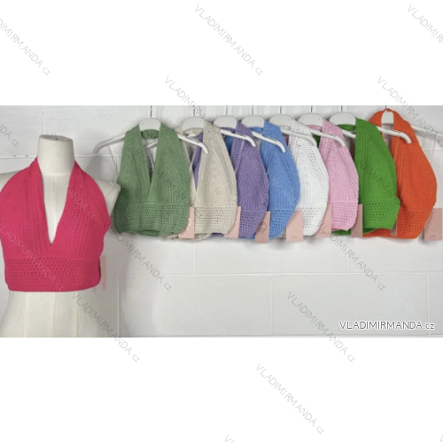 Women's Sleeveless Crop Top (S/M ONE SIZE) ITALIAN FASHION IMPBB23Y225071
