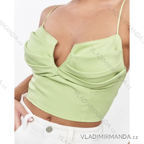 Women's Strappy Crop Top (S/M ONE SIZE) ITALIAN FASHION IMPBB232L23865