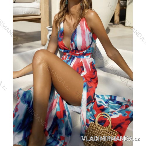 Women's Summer Long Elegant Strapless Dress (S/M ONE SIZE) ITALIAN FASHION IMPBB23B21845B