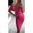 Women's Lace Cotton Short Sleeve Dress (S/M ONE SIZE) ITALIAN FASHION IMM23M7267