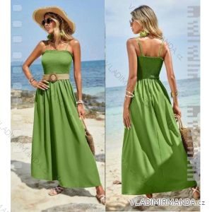 Women's long summer dress with shoulder strap (S/M ONE SIZE) ITALIAN FASHION IMM23M53171