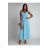 Women's Plus Size (42-46) Long Elegant Party Sleeveless Dress POLISH FASHION PMLBC23265-10 S/M dark pink