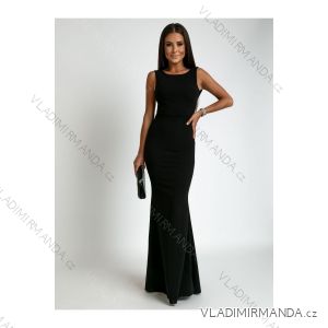 Women's Plus Size (42-46) Long Elegant Party Sleeveless Dress POLISH FASHION PMLBC23265-10