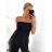 Women's Strappy Long Jumpsuit (S/M ONE SIZE) ITALIAN FASHION IMWA236511/DU S/M Khaki