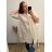 Šaty elegantní košilové dlouhý rukáv dámské (S/M ONE SIZE) ITALSKÁ MÓDA IMWY21734 2XL/3XL white