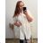 Šaty elegantní košilové dlouhý rukáv dámské (S/M ONE SIZE) ITALSKÁ MÓDA IMWY21734 2XL/3XL white