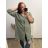 Šaty elegantní košilové dlouhý rukáv dámské (S/M ONE SIZE) ITALSKÁ MÓDA IMWY21734 2XL/3XL white