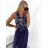 Women's Long Sleeveless Summer Dress (S/M ONE SIZE) ITALIAN FASHION IMF233786