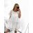 Women's strapless dress (uni sl) ITALIAN MODA IM420809 L/XL white