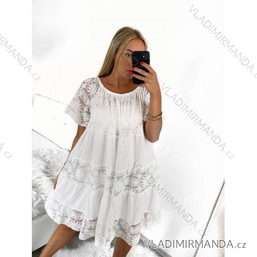 Women's strapless dress (uni sl) ITALIAN MODA IM420809 L/XL white