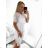 Women's Summer Lace Short Sleeve Dress (S/M/L ONE SIZE) ITALIAN FASHION IMBM23054