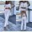 Summer elegant pants set and women's top (S / M ONE SIZE) ITALIAN FASHION IMWG221626