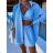 Women's Summer Shirt, Top and Shorts Set (S/M ONE SIZE) ITALIAN FASHION IMWGB232313
