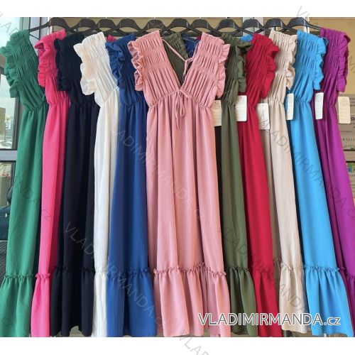 Women's Sleeveless Elegant Prom Dress (S/M ONE SIZE) ITALIAN FASHION IMWKK223920