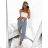 Women's Long Stripe Sweatpants (S/M/L ONE SIZE) ITALIAN FASHION IM723003