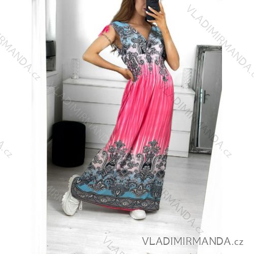 Women's Long Elegant Icecool Sleeveless Dress (M/L, XL/XXL) AINUOSI ITALIAN FASHION IMB237719
