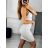 Šaty letní na ramínka dámské (S/M ONE SIZE) ITALSKÁ MÓDA IMPBB22B21841 S/M white