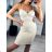 Šaty letní na ramínka dámské (S/M ONE SIZE) ITALSKÁ MÓDA IMPBB22B21841 S/M white