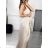 Women's Long Party Pleated Sleeveless Dress (S/M ONE SIZE) ITALIAN FASHION IMPMD236328