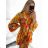 Summer Oversize Long Sleeve Women's Plus Size Shirt Dress (S/M/L/XL/2XL ONE SIZE) ITALIAN FASHION IM8239802