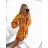 Summer Oversize Long Sleeve Women's Plus Size Shirt Dress (S/M/L/XL/2XL ONE SIZE) ITALIAN FASHION IM8239802