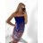 Women's summer icecool strapless dress (M/L, XL/2XL) AINUOSI ITALIAN FASHION IMB232759/DR XL/2XL dark pink