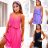 Women's Long Chiffon Short Sleeve Dress (S/M ONE SIZE) ITALIAN FASHION IMWGS231048