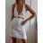 Women's Long Chiffon Short Sleeve Dress (S/M ONE SIZE) ITALIAN FASHION IMWGS231048