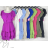 Women's Summer Carmen Short Sleeve Dress (S/M ONE SIZE) ITALIAN FASHION IMPBB23D010781