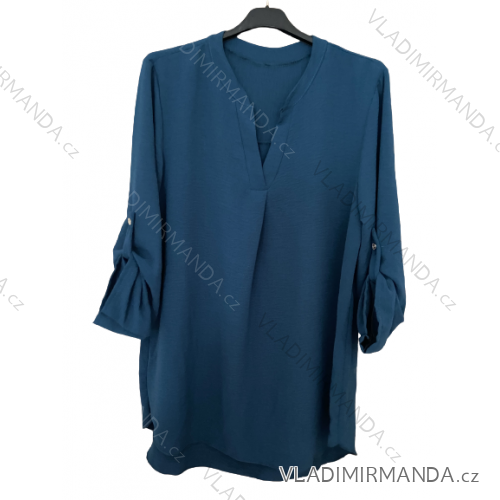 Women's long sleeve shirt tunic oversized (L / XL ONE SIZE) ITALIAN FASHION IMD211065