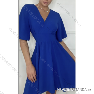 Women's Summer Elegant Short Sleeve Dress (S/M ONE SIZE) ITALIAN FASHION IMPBB23D231103