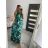 Long Sleeveless Summer Icecool Women's Dress (S / M / L ONE SIZE) ITALIAN FASHION IMM22637 ML Green