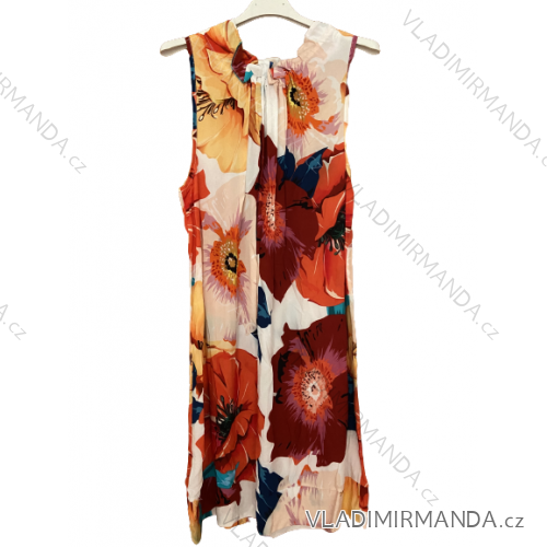 Summer Sleeveless Dress Women (uni s / m) ITALIAN MODE IM719257 S/M red